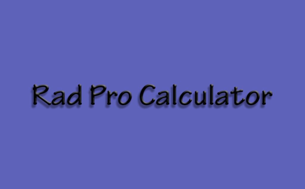 Logo de RadProCalculator